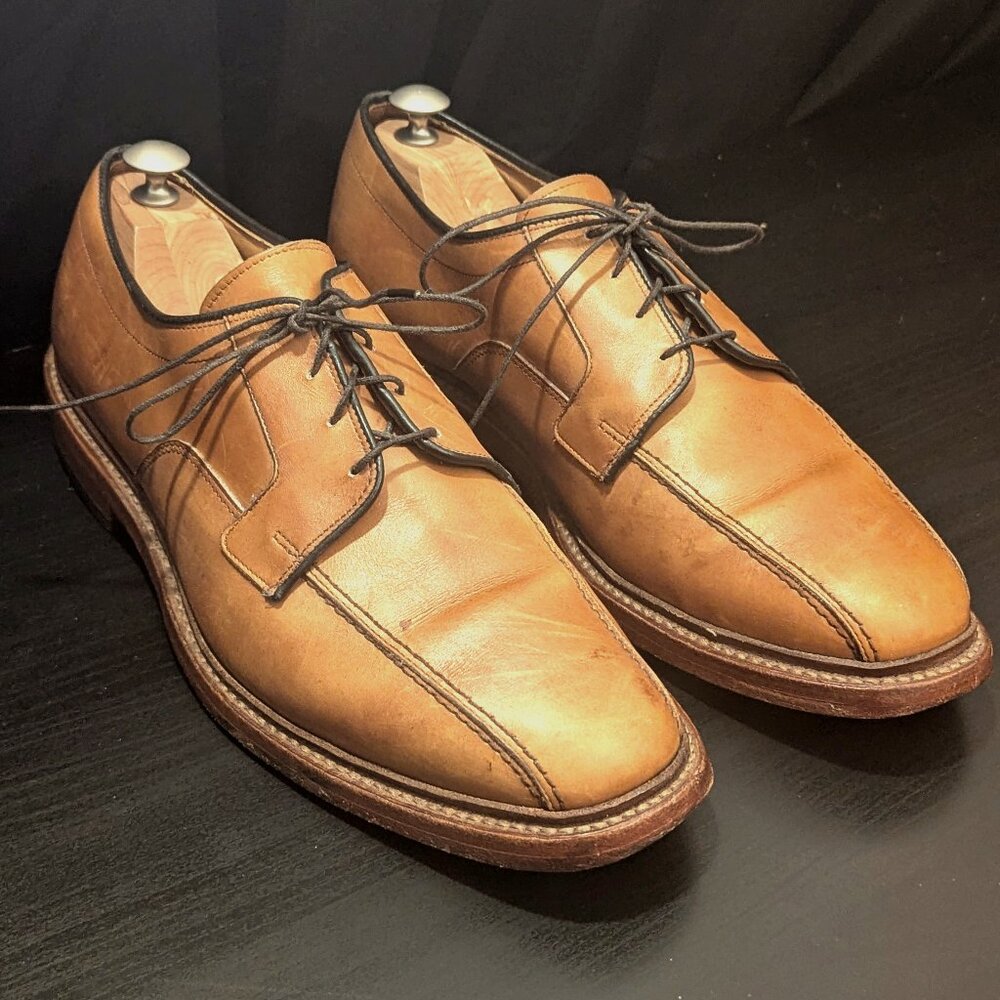 Allen Edmonds Hillcrest 5954 Walnut Leather Bicycle Toe Dress Shoes Men's 11D US